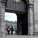 Through the gate. No more moat.