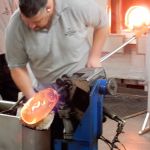 Shaping molten glass