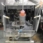 Blowing into a mold