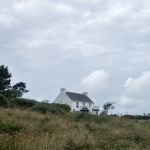 Monolith next to the farmhouse