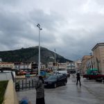 Larissa Castle from the market in Argos. Time for a drink.