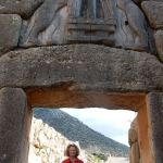 Ellen at the historically famous Lion's Gate