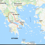 Route through Greece