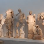 Amazing details of the Temple of Zeus Pediment - West