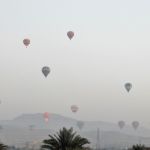Balloons in the mist