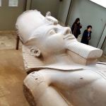 This statue was found buried in mud by the Nile by accident