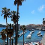 Harbor on west side of the city