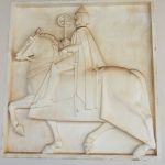 Medieval art deco relief