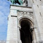 Visitors leaving Sacreé-Coeur
