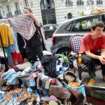 Paris street market scenes
