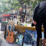 Paris market street scenes
