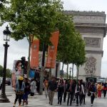 Busy day on the Champ Elysee