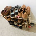 Spare shoes in the narrow hall