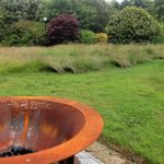 Les Pins de Cesar path through a meadow