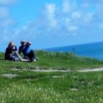 Enjoying a sunny day