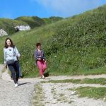 Walking down to the town