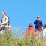 Crowds on the summit