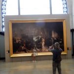 Posing with the models