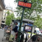 Roasting corn by the metro