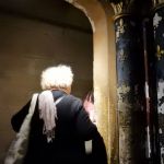 Up the stairs to the chapel