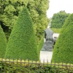 The Thinker from behind