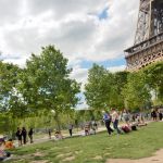 Park at the base of the Eiffel Tower