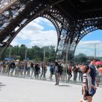 Lines at the Eiffel Tower
