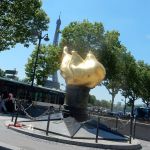 Replica of the flame of Statue of Liberty