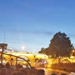 Glowing pumpkin stage