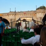 People milling about