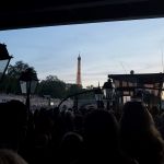 Passing under a bridge