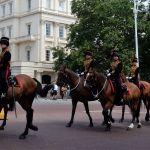 Royal Guard leaving Buckingham Palace
