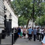 Crowd at Number 10 Downing Street
