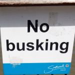 No street performances