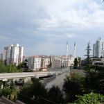 Looking up the street