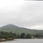 Looking back at the mainland