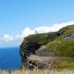 The cliffs and tower
