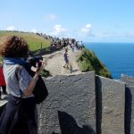Crowds on the unofficial trail