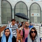 Crowds at the Blue Mosque