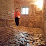 Ellen in the upper hallway