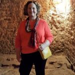 Ellen in the upper hallway